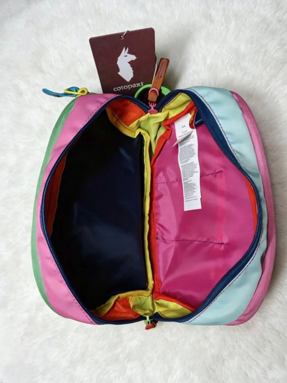Cotopaxi Multicolor Utility Pouch Cosmetic Travel Organizer Zip Bag
